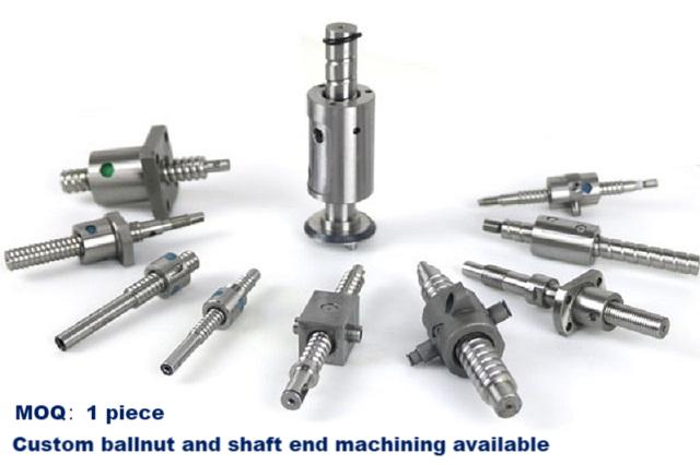 Miniature Ballscrew Bearing Steel High Stiffness 0401 0601 0602 Diameter 4mm/6mm CE RoHS Compliant Flange Ballnut Ball Screw