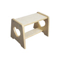 Kids Furniture Anti-tip Step Stool Custom logo Free Wooden Chair and Stool Set Mini Size Unfoldable Kids Wooden Stool