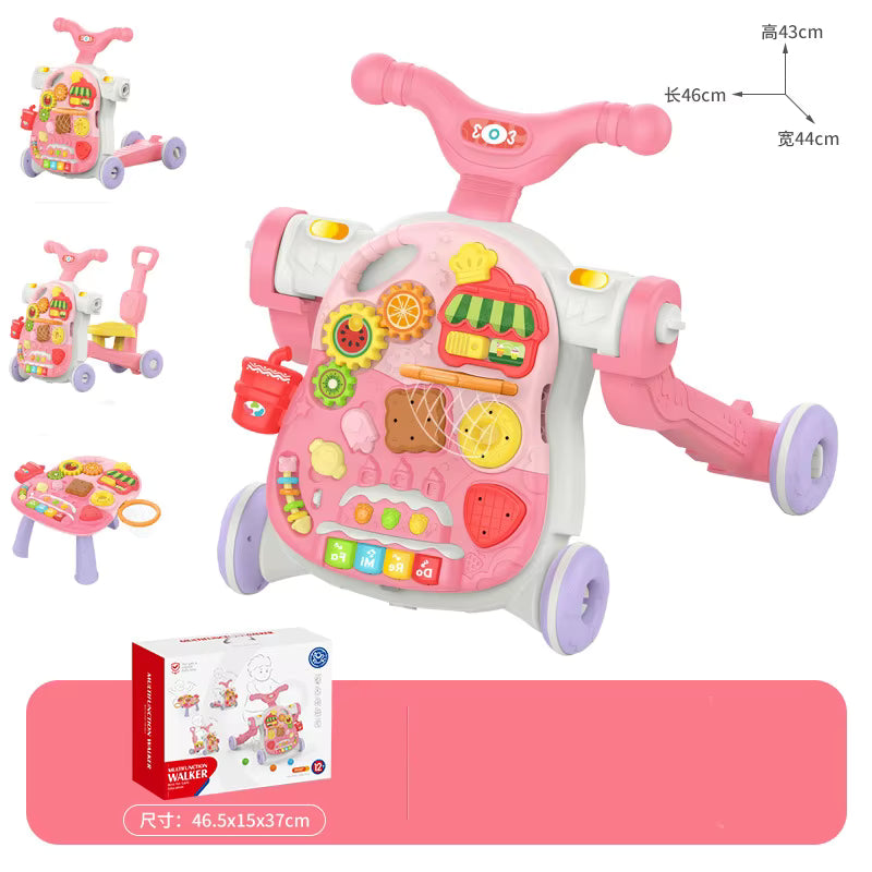 Hot Sale Baby Learning Walker Car 4 in 1 Baby Walker for Toddler Practice Walking
