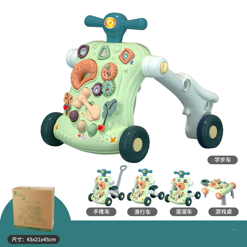 Hot Sale Baby Learning Walker Car 4 in 1 Baby Walker for Toddler Practice Walking