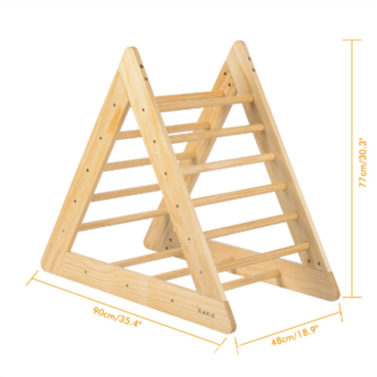 Wooden Climbing Indoor Frame Montessori Play Gym Wooden Climbing Triangle