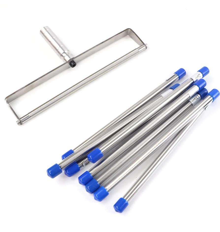 Spreader Width 210mm 320mm Wire-wound Spreader Rod Film Thickness 50 80 100 150 200μm High Accuracy Formed Metering Mayerrod