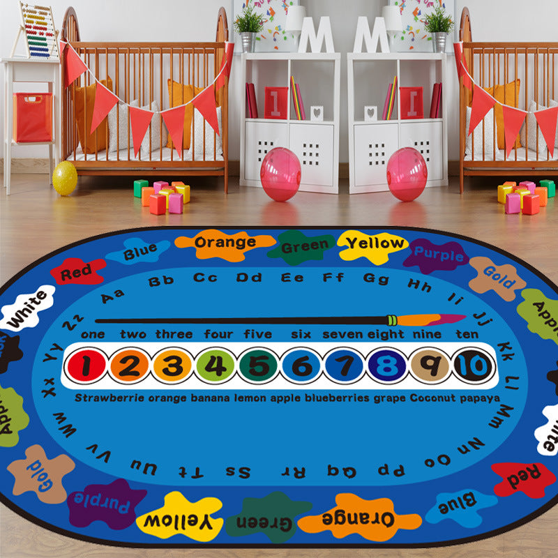 Kids Rug Mat Colorful Cute Crystal Velvet Carpet and Rugs for Bedroom