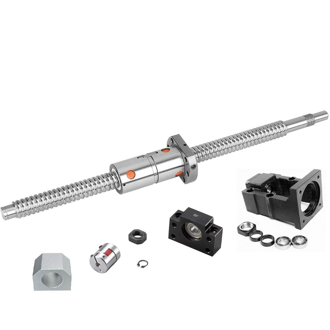 32mm Diameter Bearing Steel DFU Series Ballscrew Heavy Load Double Nut DFU3204 DFU3205 DFU3206 DFU3208 DFU3210 Ball Screw