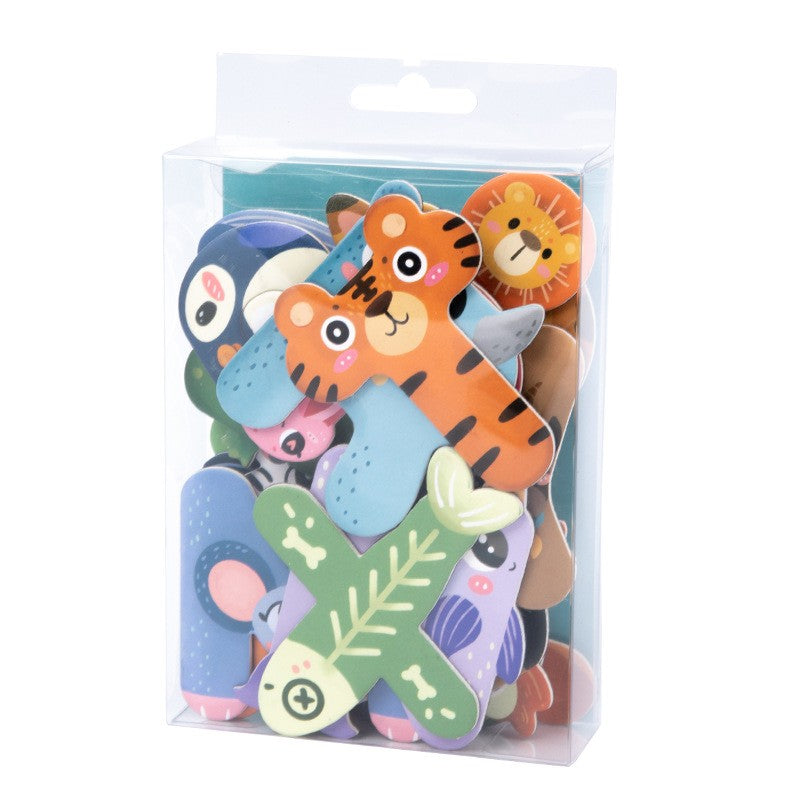 2026 New Animals and Christmas Magnetic Refrigerator Sticker Kids Educational Toy English Spelling Game Cute Fridge Magnet