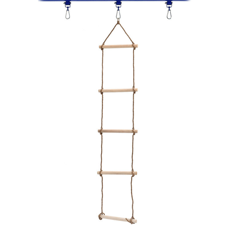 Climbing Rope Ladder Climbing Swing Wooden Ladder Tree Swing for Backyard