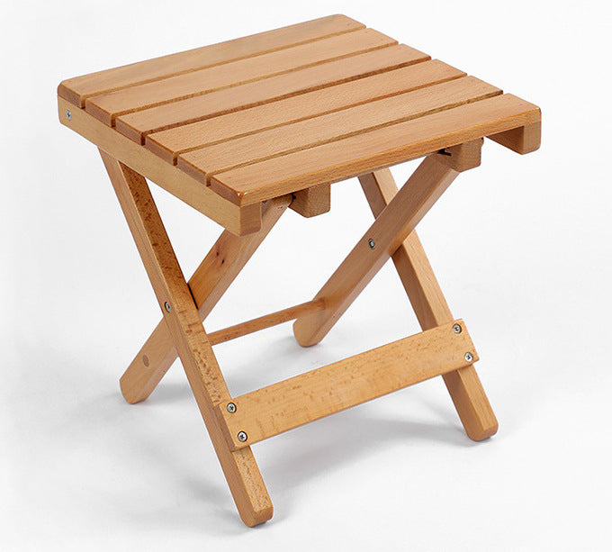 High Quality Wood Folding Stool Outdoor Camping Portable Folding Stool