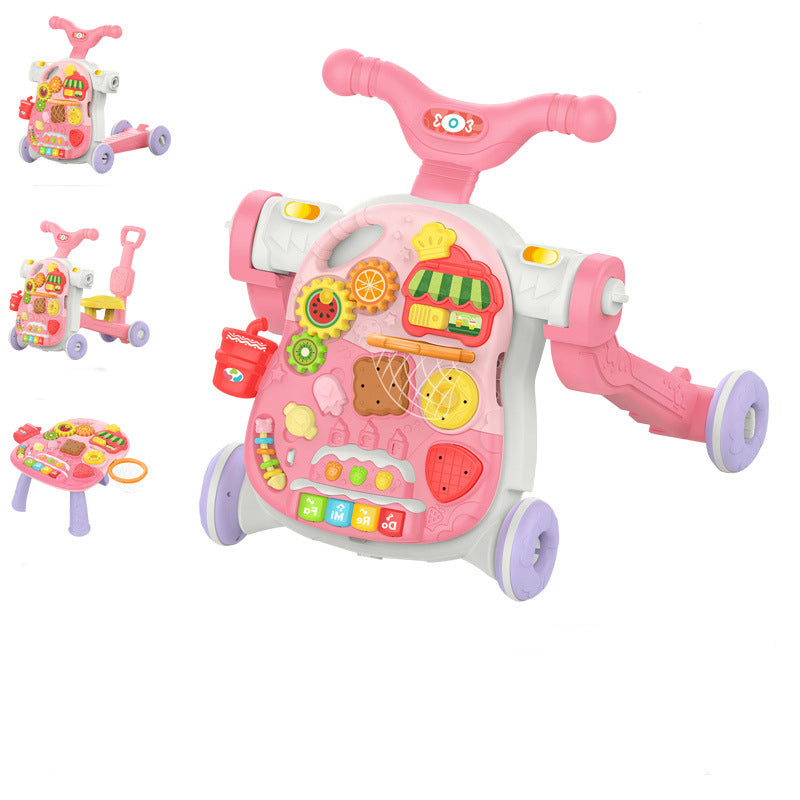 Hot Sale Baby Learning Walker Car 4 in 1 Baby Walker for Toddler Practice Walking