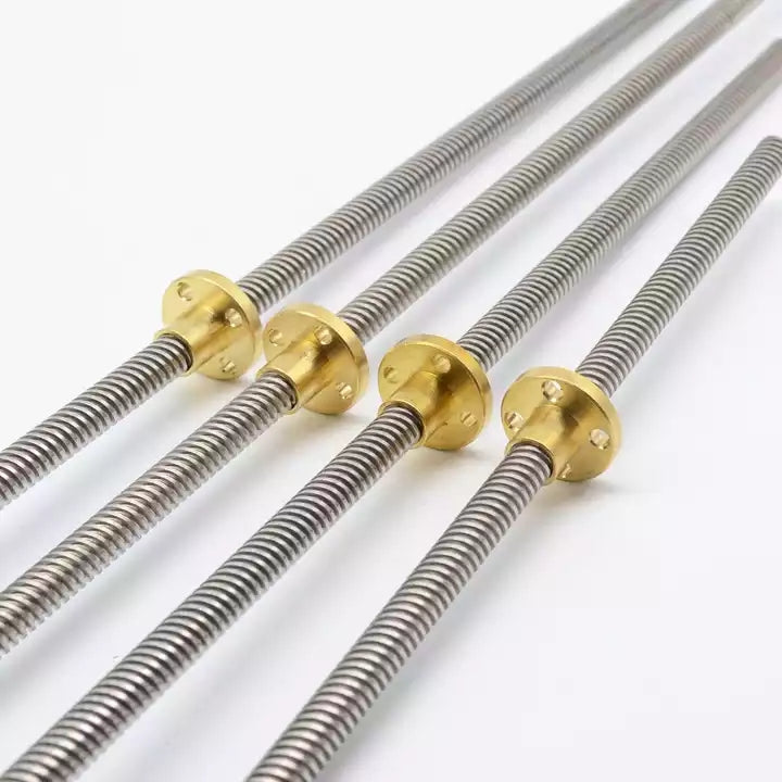 10mm 12mm 16mm 20mm 22mm 24mm 25mm 28mm 30mm 36mm Diameter Stainless Steel Carbon Steel Trapezoidal Lead Screw