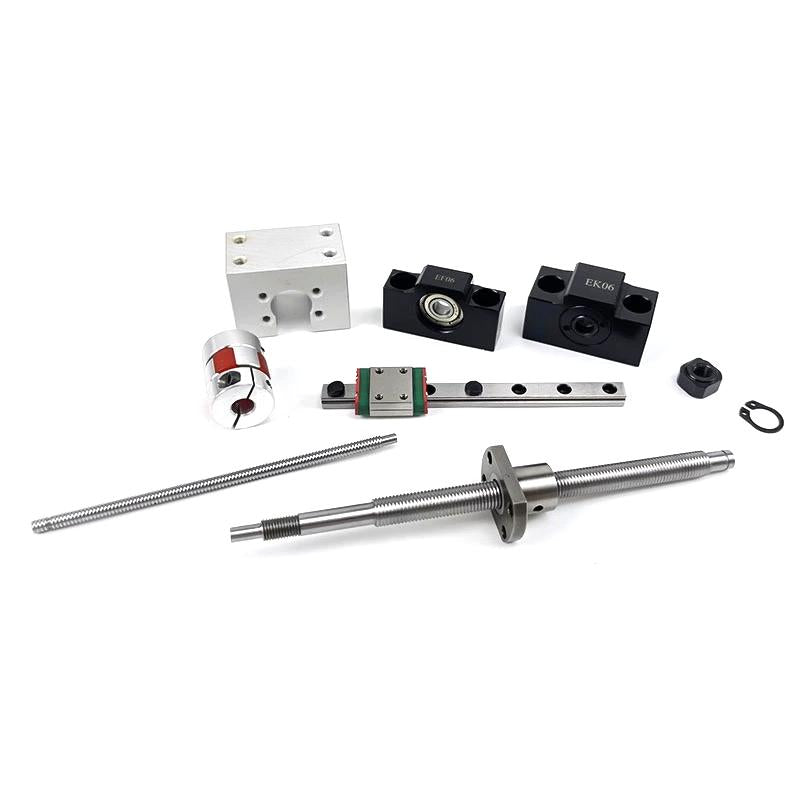 SFK Series 10mm 12mm 14mm Diameter TBI SFK Type Nut CNC Ballscrews SFK1002 SFK1004 SFK1202 SFK1402 Ball Screw for CNC Machine