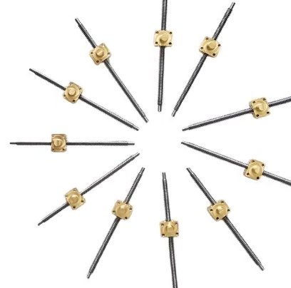 Custom Length 350-500mm Mini 6mm T6 Stainless Steel Carbon Steel Trapezoidal Thread Screw Lead Screw