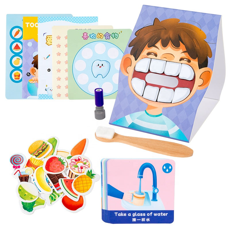 Wooden Doctor Kit Toy Kids Role Play Pretend Dentist Medical Early Educational Play House High Quality Wood Kids Toys