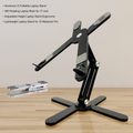 Aluminum X Foldable Laptop Stand 360 Rotating Laptop Riser for Lightweight Laptop Stand for 13 to 17 Inch Macbook Pro