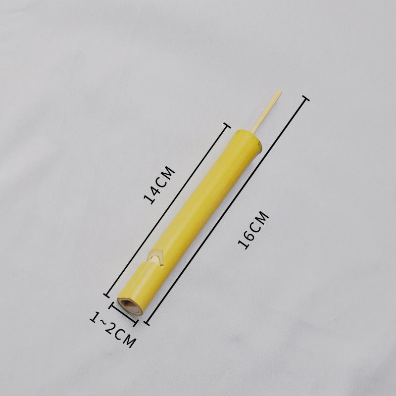Children's Wooden Piccolo Flute Funny Flute Kids Party Gift Cute Bamboo Pipe Lotus Flute
