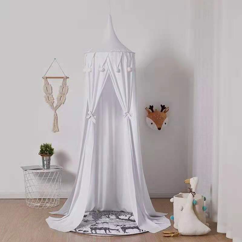 White Canopy Bed Curtains Princess Bed Canopy Princess Dome Bedding Net