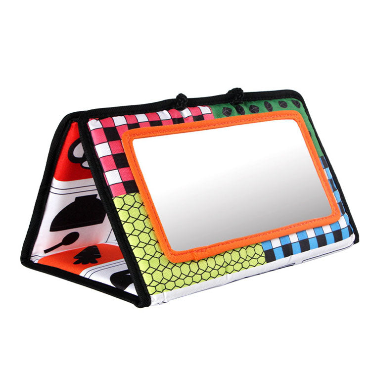 Black and White Cloth Book Toy Sensory Development Tummy Time Toy for Baby