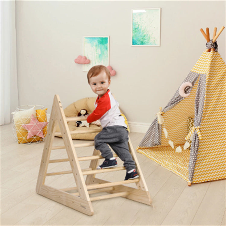 Wooden Climbing Indoor Frame Montessori Play Gym Wooden Climbing Triangle