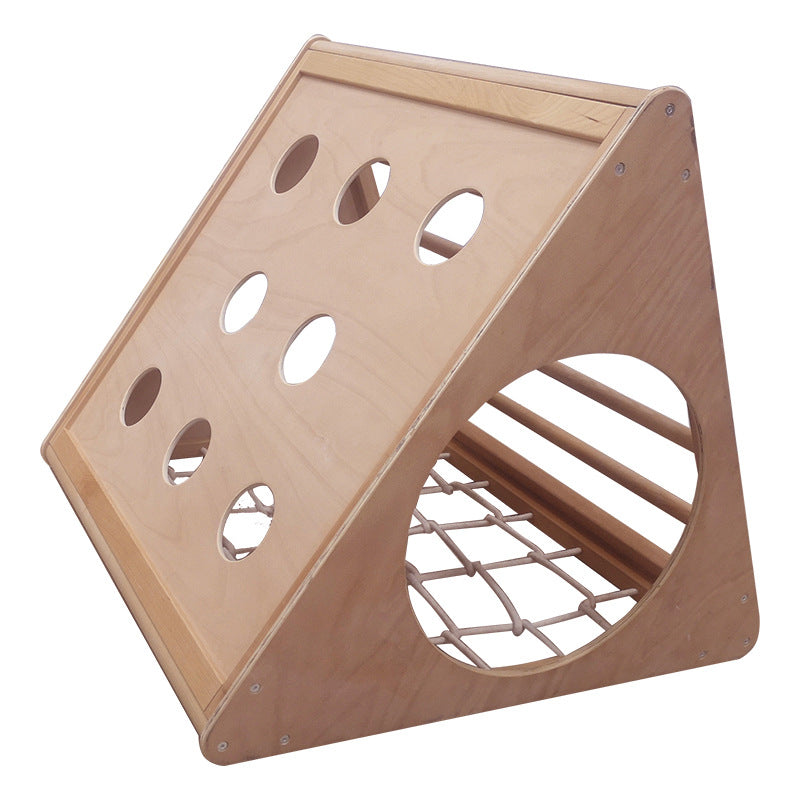 Wooden Triangle Climbing Children Indoor Playground Toys Funny Kids Climber Toy