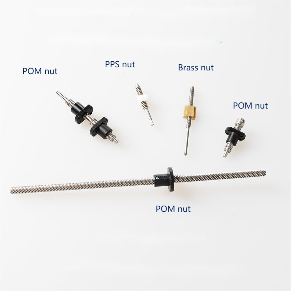 Custom Length 350-500mm Mini 6mm T6 Stainless Steel Carbon Steel Trapezoidal Thread Screw Lead Screw