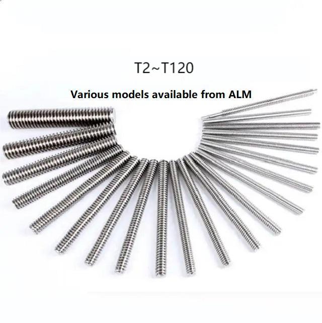 10mm 12mm 16mm 20mm 22mm 24mm 25mm 28mm 30mm 36mm Diameter Stainless Steel Carbon Steel Trapezoidal Lead Screw