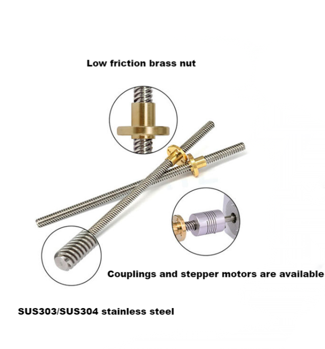 Brass POM PEEK PPS Nylon Nut 14mm Tr14x2 Tr14x3 Tr14x4 Tr14x6 Tr14x8 Tr14x10 Trapezoidal Lead Screw