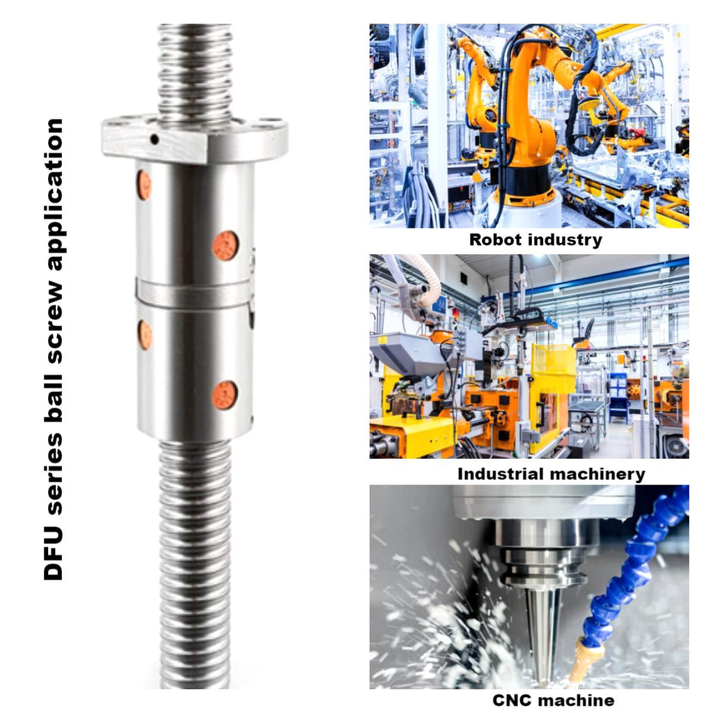 Preload Ball Screw Kit 25mm Linear Ballscrew DFU2504 DFU2505 DFU2506 DFU2508 DFU2510 High Rigidity TBI Standard Ball Screw