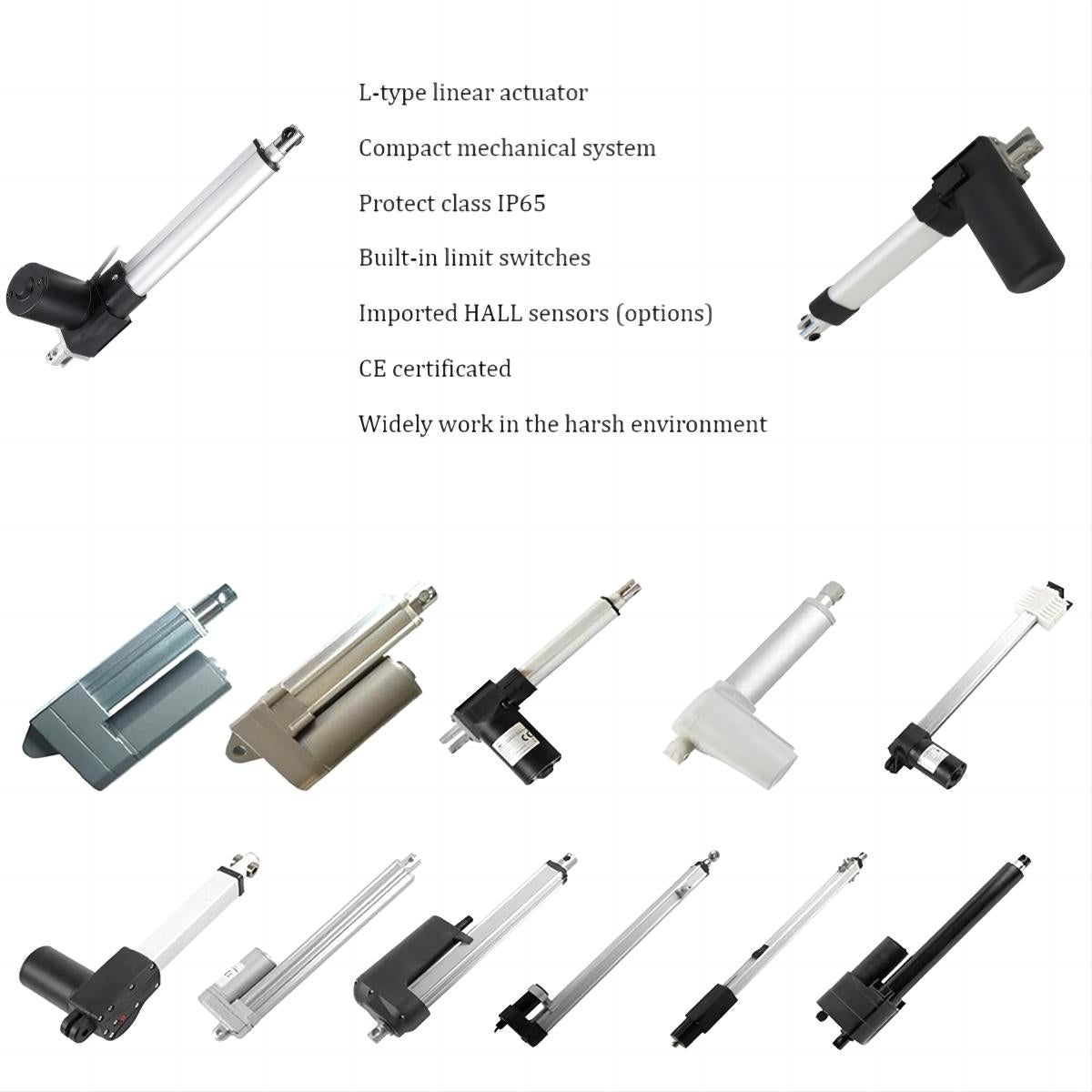 High Speed 12V 24v Electric Tubular Reciprocating Synchronizer Linear Actuator with 6000N Heavy Duty