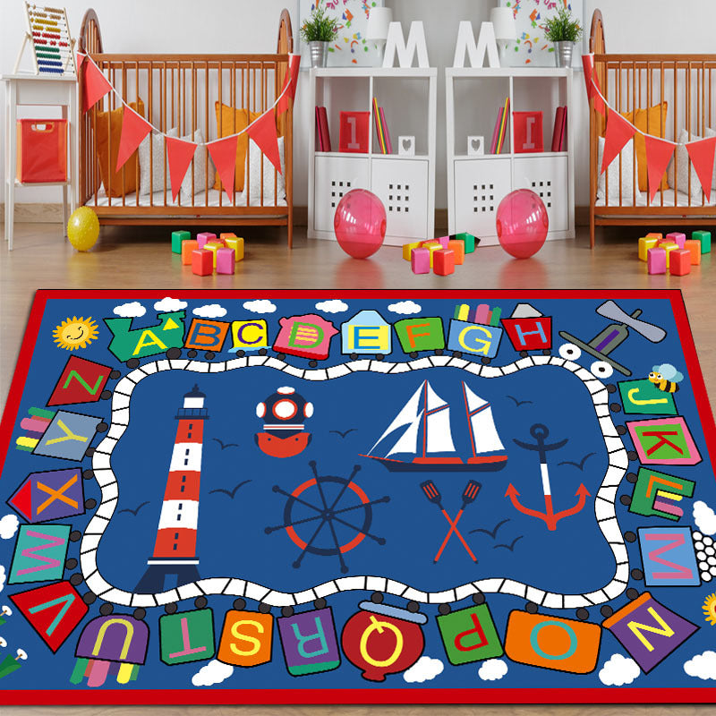 Kids Rug Mat Colorful Cute Crystal Velvet Carpet and Rugs for Bedroom