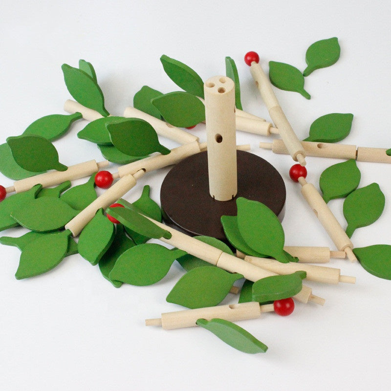 Early Education DIY Handmade Three-dimensional Blocks Benefit Intelligence Toy Disassembly Combination Plant Leaves Puzzle Toys