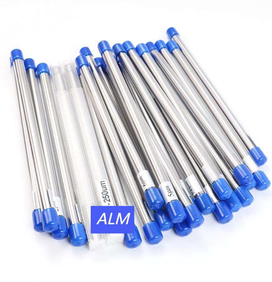 Paper Mill Parts Wet Film Thickness 12/15/20/25/30/40/50/60/80/100/120/150/200 Um Stainless Steel Wire bar Coaters Mayer Rod