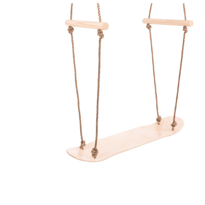 Wooden Tree Swing Kids Outdoor Swings Skateboard Surfing Swing