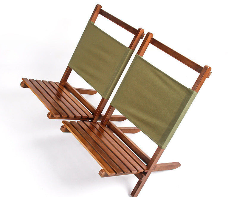 Solid Wood Stackable Folding Furniture Wooden Travel Beach Chair With Cheap Price