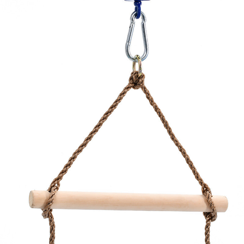 Climbing Rope Ladder Climbing Swing Wooden Ladder Tree Swing for Backyard