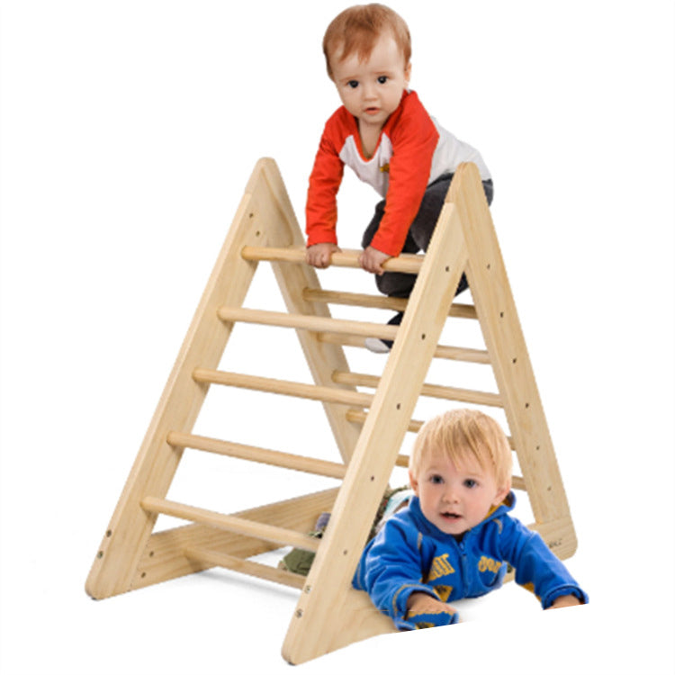 Wooden Climbing Indoor Frame Montessori Play Gym Wooden Climbing Triangle