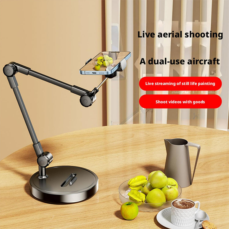 2026 New Trend New Upgraded Multi Angle Anti-Slip Notebook Holder Desk Headrest Holder Bed Mount Mobile Stand with Weighted Base