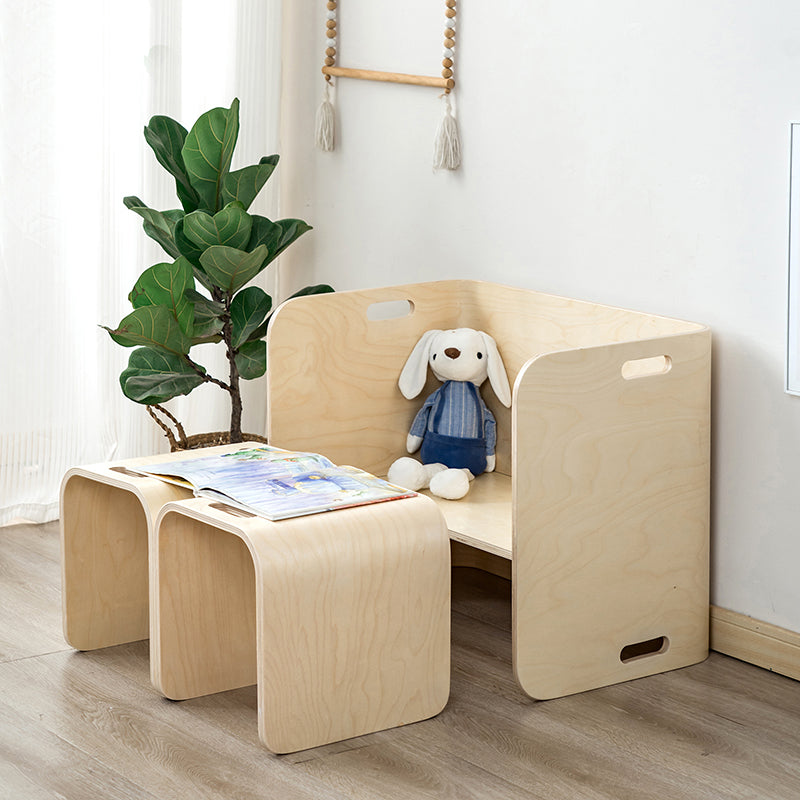 Educational Toy Wooden Study Table and Chair Set Children Kindergarten Furniture Preschool Reading Table for Kids