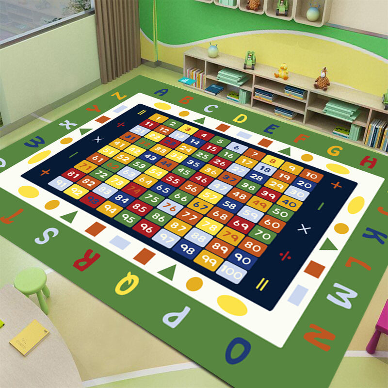 Kids Rug Mat Colorful Cute Crystal Velvet Carpet and Rugs for Bedroom
