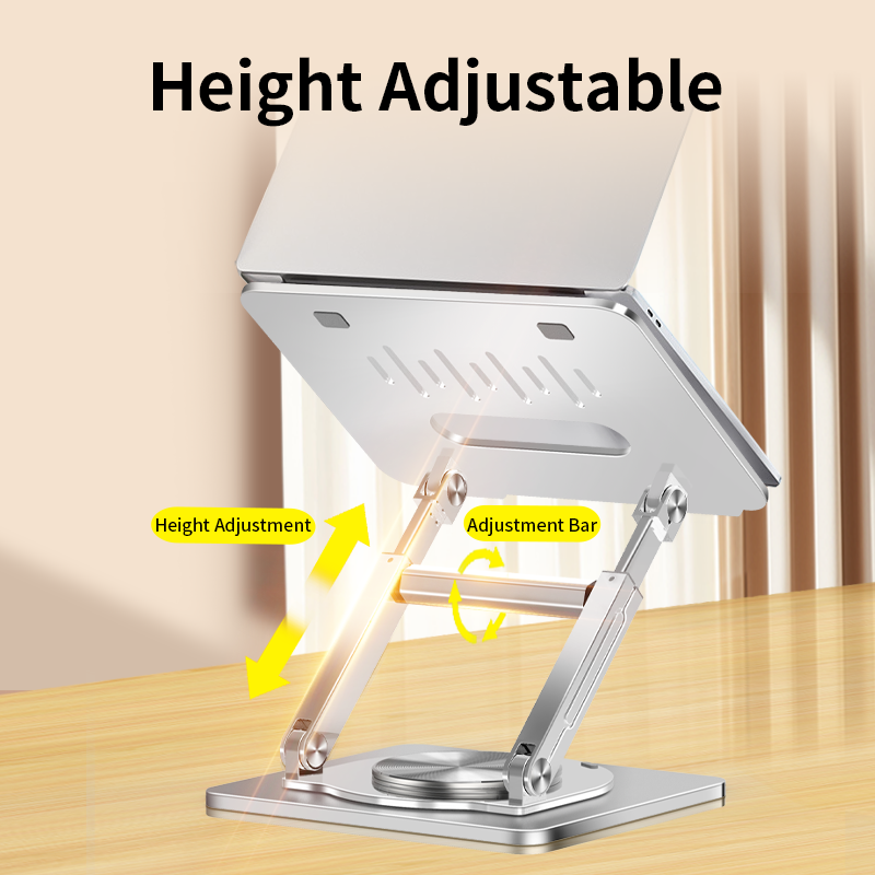 Height Adjustable Foldable Desktop Notebook Computer Riser Adjust Supporter Holder Telescopic Laptop Stand for MacBook