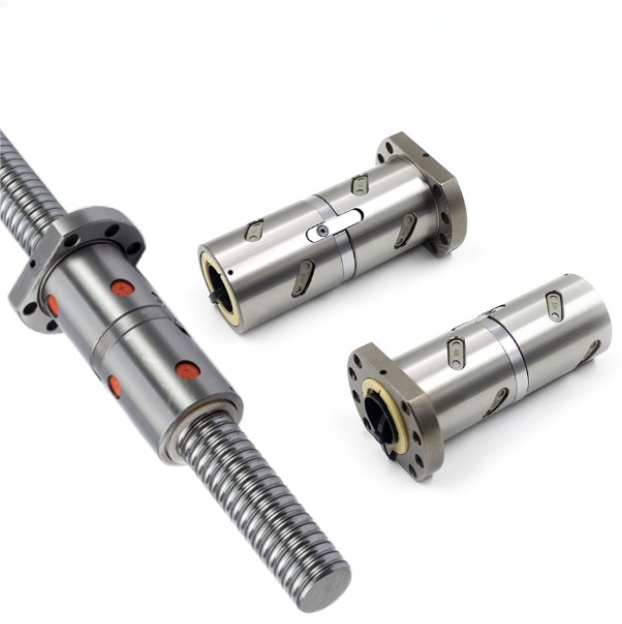 32mm Diameter Bearing Steel DFU Series Ballscrew Heavy Load Double Nut DFU3204 DFU3205 DFU3206 DFU3208 DFU3210 Ball Screw