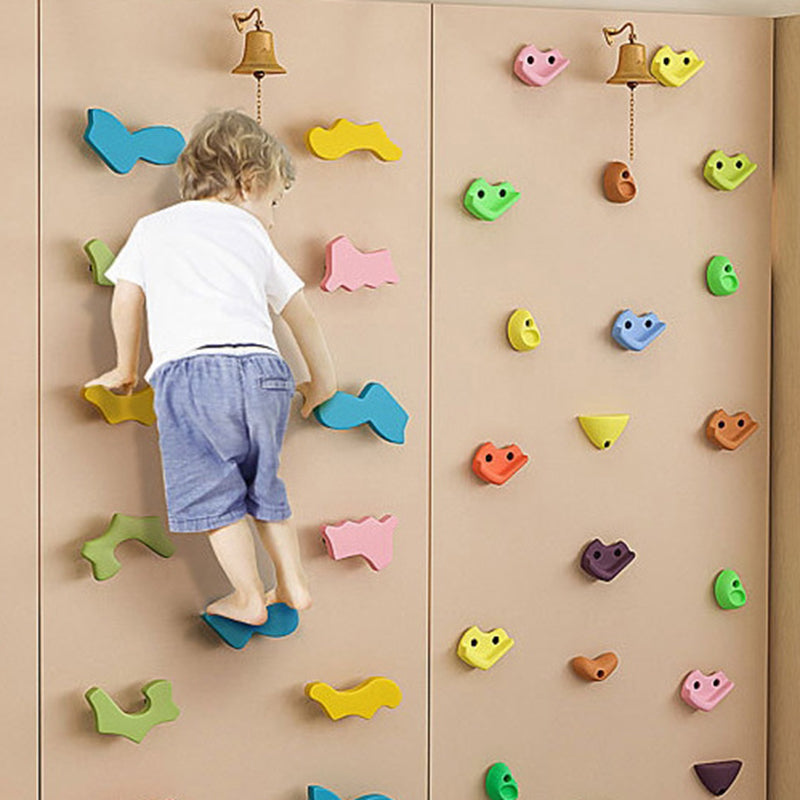 Funny Children Wooden Climbing Wall Colorful Indoor Playground Play Set Kids Sport Games