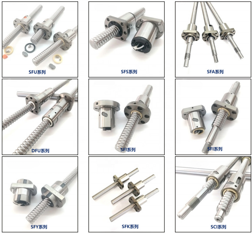 High Quality Customized SFU High Peed Bearing Steel Ball Screws for Cnc Machine Parts Ball Screws Manufacturers