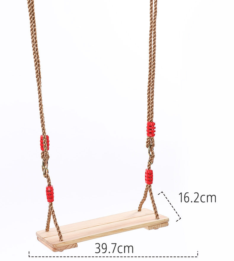 New Design Bench Seat Swing Hanging Wood Swing Kids Wooden Swing