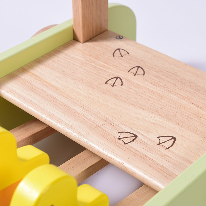 New Product Wooden Baby Walker With Cute Duck Kids Push Car Toy Multi-function Baby Walker Toys