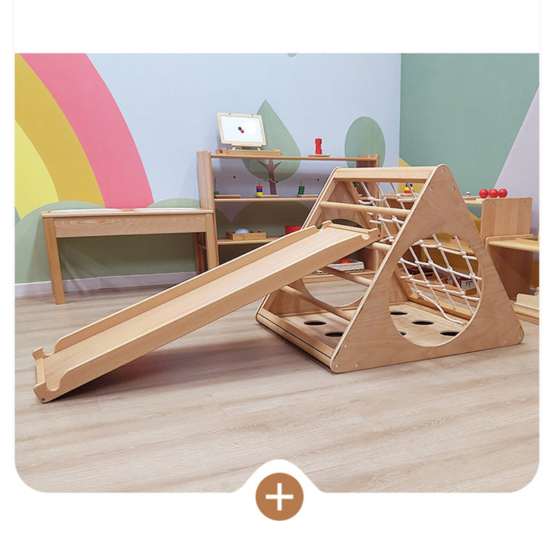 Wooden Triangle Climbing Children Indoor Playground Toys Funny Kids Climber Toy