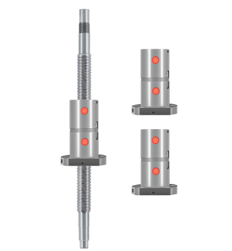 32mm Diameter Bearing Steel DFU Series Ballscrew Heavy Load Double Nut DFU3204 DFU3205 DFU3206 DFU3208 DFU3210 Ball Screw