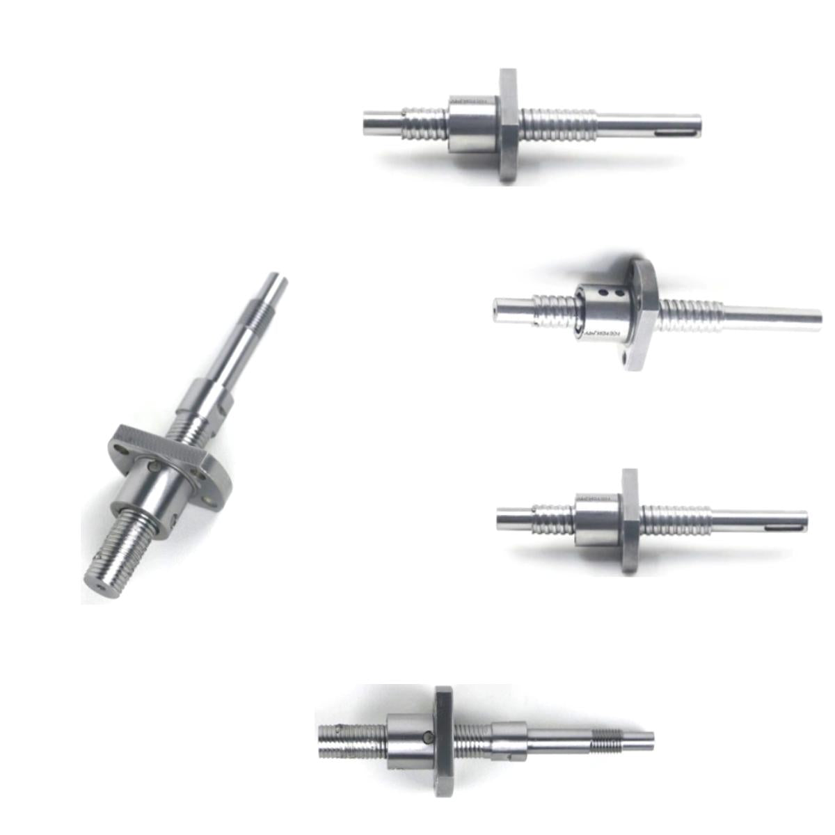 Various End Machining 4mm 6mm 8mm 10mm Flange Nut Ground Rolled Screw 0401 0601 0602 0801 0802 0802.5 1002 1003 1004 Ball Screw