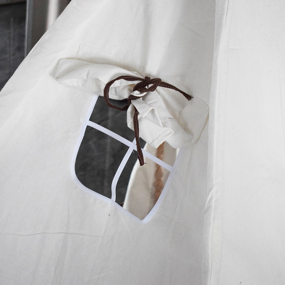 Children Cotton Canvas Teepee Indoor Kids Tent Baby Tent with Mat