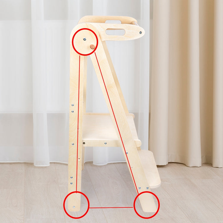 Adjustable Height Kids Learning Stool Kitchen Helper Wooden Kids Learning Tower