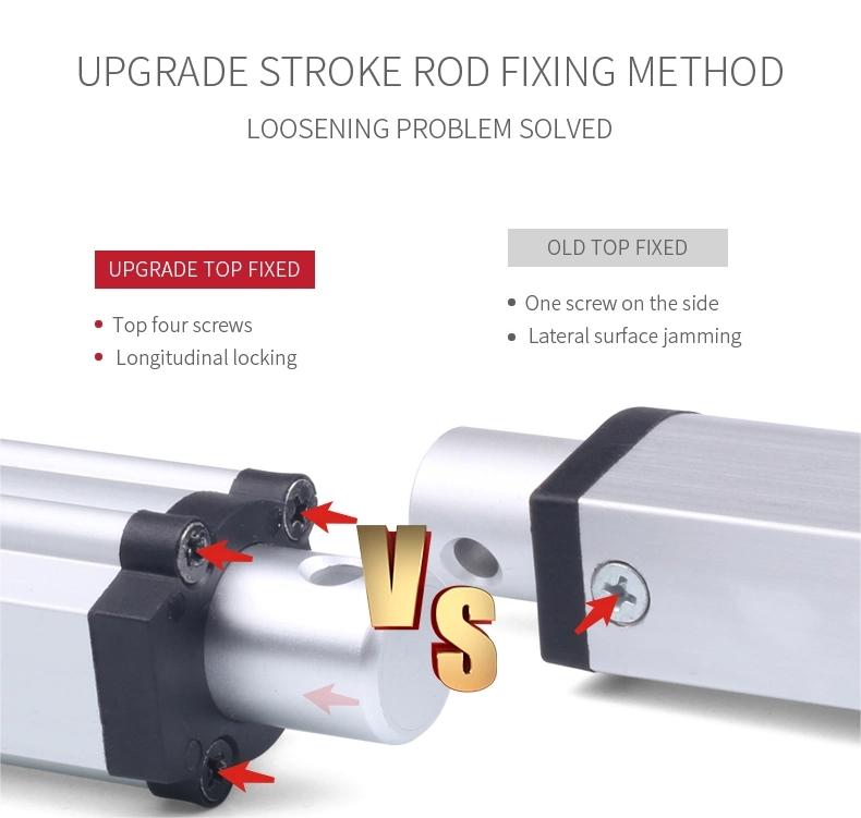 Custom Stroke Linear Actuator with ACME Screws, Built-in Micro Switch 12V/24V Electric Linear Actuator for Window, Furniture