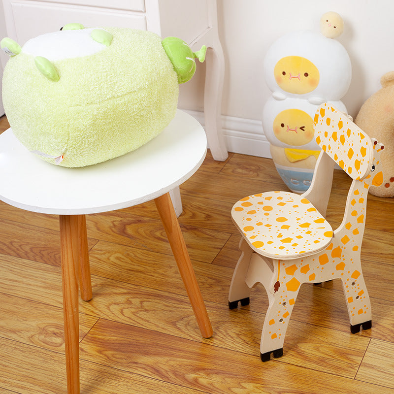 High Quality Kindergarten Children Furniture Animal Children Chairs Wooden Giraffe Chair for Kids